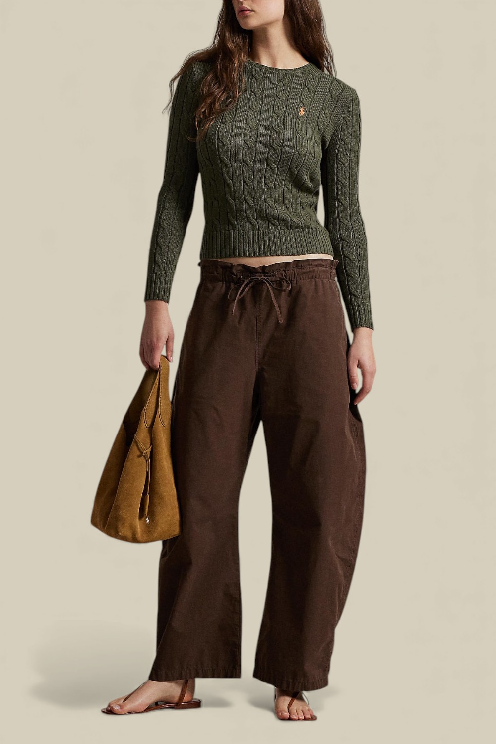 תמונת כל הלוק של סריג כותנה